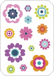 Bloemen auto dak sticker