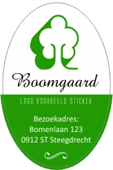 Boomgaard logo sticker