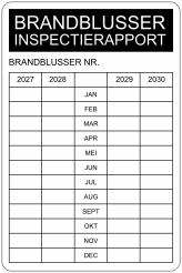 Brandblusser inspectie