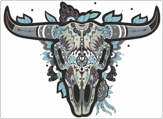 Buffel laptop sticker 17 inch
