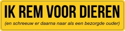 bumpersticker dieren