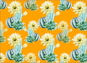 Cactuspatroon Sticker 17 inch