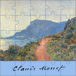 Claude Monet - La Corniche bij Monaco