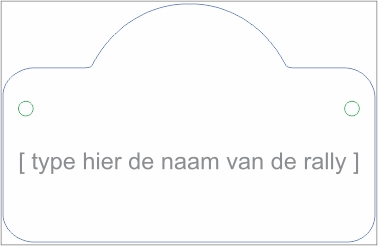 Contourgesneden rally schildsticker