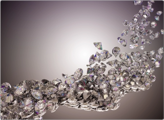 Diamonds Laptop Sticker 17 inch