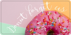 Donut forget us sticker
