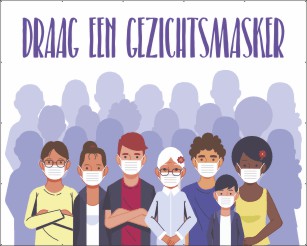 Draag een gezichtsmasker