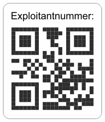 Drone exploitantnummer QR code