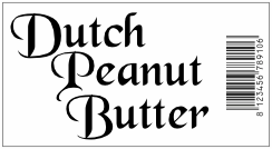 Dutch peanut butter voorbeeld met EAN