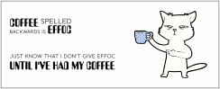 Coffee spelled backwards is effoc mok