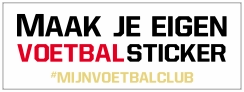 Eigen voetbal sticker