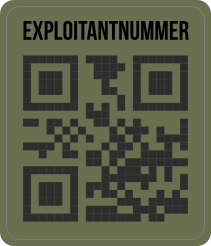 Exploitantnummer QR code legergroen