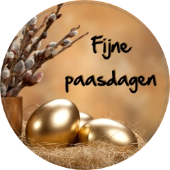 Fijne paasdagen (Sticker Metallic)