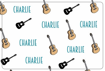 Fleece Deken Gitaar Patroon