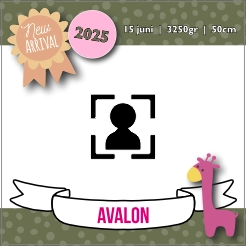 Geboorte tegeltje - Met foto