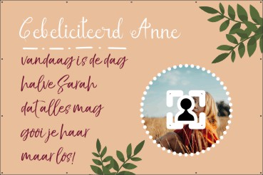 Gefeliciteerd halve Sarah