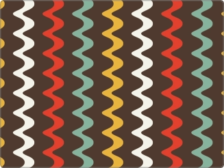 Geometric Chocolate Sticker 15 inch