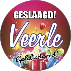 Geslaagd feestelijk (Achter Glas)