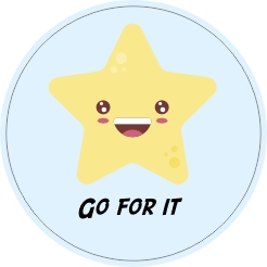 Go for it sticker