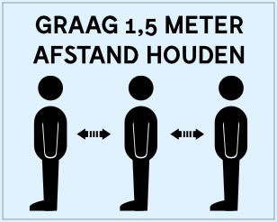 Graag afstand houden
