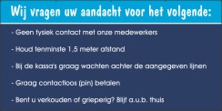 Graag uw aandacht voor het volgende