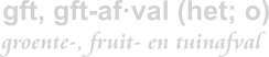 groente fruit en tuinafval