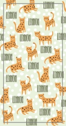Handdoek luipaardjes patroon