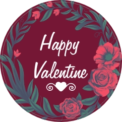 Happy Valentine Sticker