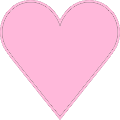 Hartjes sticker roze