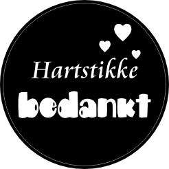 Hartstikke bedankt Sticker