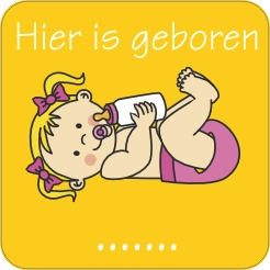 hier is geboren, een meisje