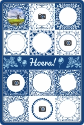 Hoera Foto Collage Delfts Blauw