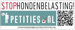 STOP hondenbelasting set van 2 stickers