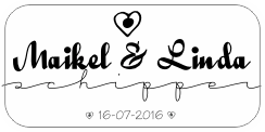 Huwelijk stickers
