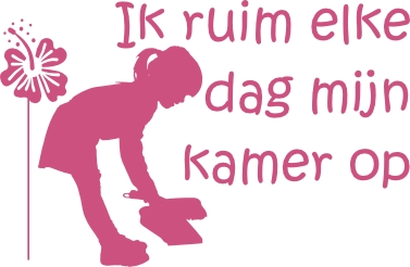 Ik ruim elke dag mijn kamer op