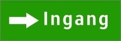 Ingang sticker