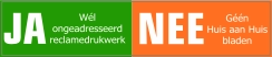 Ja-Nee sticker groen oranje