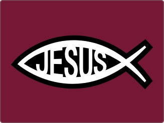 Jesus laptop sticker 15 inch