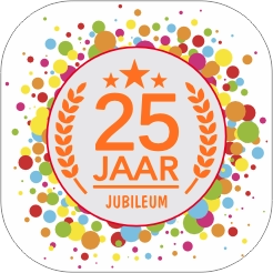 Jubileum transparant 25 jaar