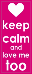 Keep Calm Love Sticker
