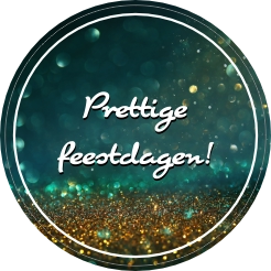 Kerst glitter sticker