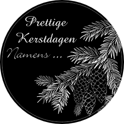 Kerst hulst Sticker