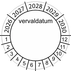 keueringssticker 2022 vervaldatum