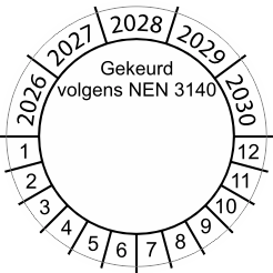 keuringssticker 2022 nen 3140