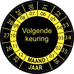keuringssticker 2025 2036