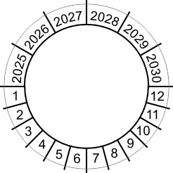 keuringssticker blanco 2025