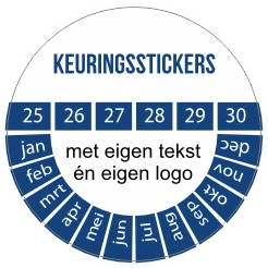 keuringssticker blauw eigen logo 2025