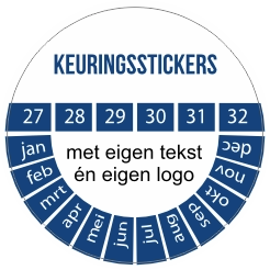 keuringssticker blauw eigen logo 2027