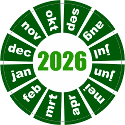 Keuringssticker groen 2022