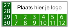 keuringssticker rechthoek groen 2027